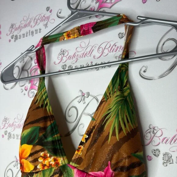 Ocean dream tankini top swim beach brand new vintage size 10 sparkly - Picture 6 of 8